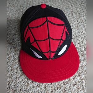 Spider-Man Spider Sense Flatbill Fitted Hat Adult - Red, white & Black